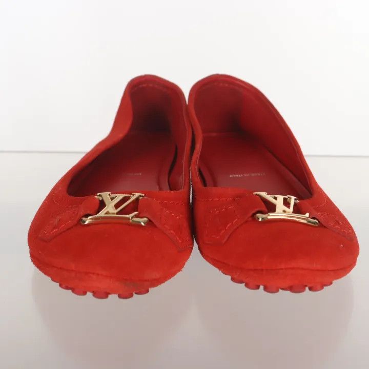 Louis Vuitton Louis Vuitton Red Comfortable Casual Ballet Flats 0079 Size US 7 / IT 37 - 2 Thumbnail