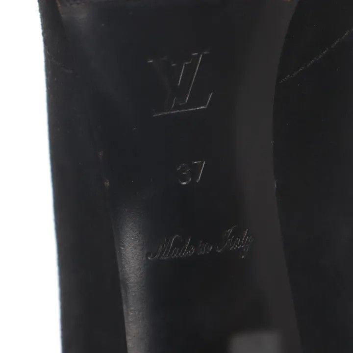 Louis Vuitton Louis Vuitton Black Leather High Heel Boots 0079 Size US 6 / IT 36 - 5 Thumbnail