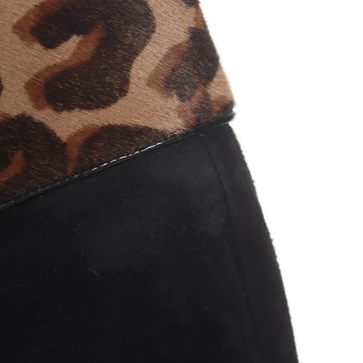 Louis Vuitton Louis Vuitton Black Leather High Heel Boots 0079 Size US 6 / IT 36 - 14 Thumbnail