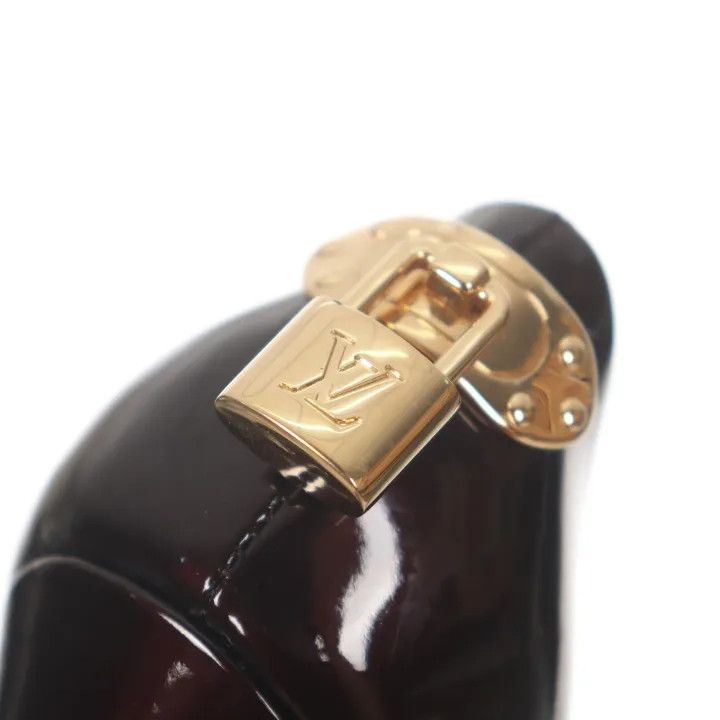 Louis Vuitton Louis Vuitton Black Patent Leather Peep-Toe Heels 0079 Size US 6 / IT 36 - 11 Thumbnail