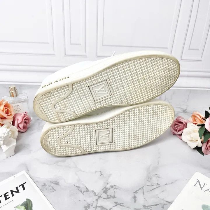 Louis Vuitton Louis Vuitton Frontrow White Leather Fashion Sneakers 0079 Size US 6 / IT 36 - 4 Thumbnail