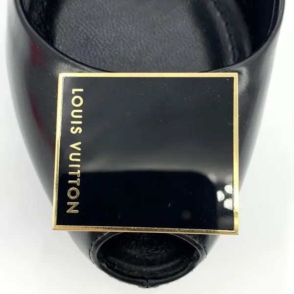Louis Vuitton Louis Vuitton Black Open-Toe High Heels 0079 Size US 4 / IT 34 - 6 Thumbnail