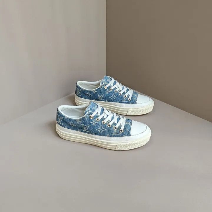 Louis Vuitton Louis Vuitton Stellar Low Denim Sneakers for Women 0079 Size US 6 / IT 36 - 6 Thumbnail
