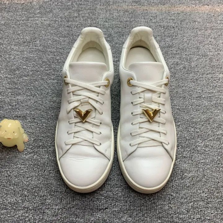 Louis Vuitton Louis Vuitton Frontrow Leather Low-Top Sneakers 0079 Size US 6 / IT 36 - 2 Thumbnail