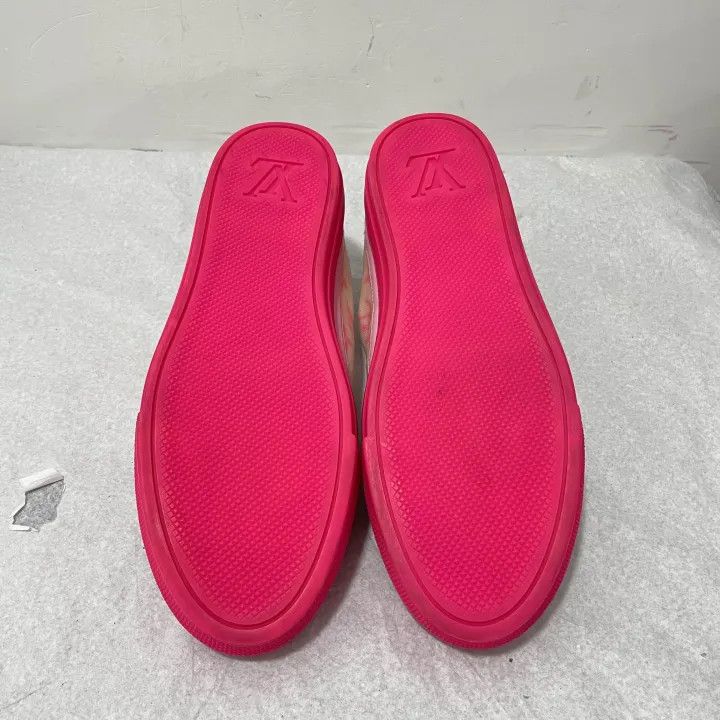 Louis Vuitton Louis Vuitton Stellar Sneakers in Pink and White 0079 Size US 8 / IT 38 - 4 Thumbnail