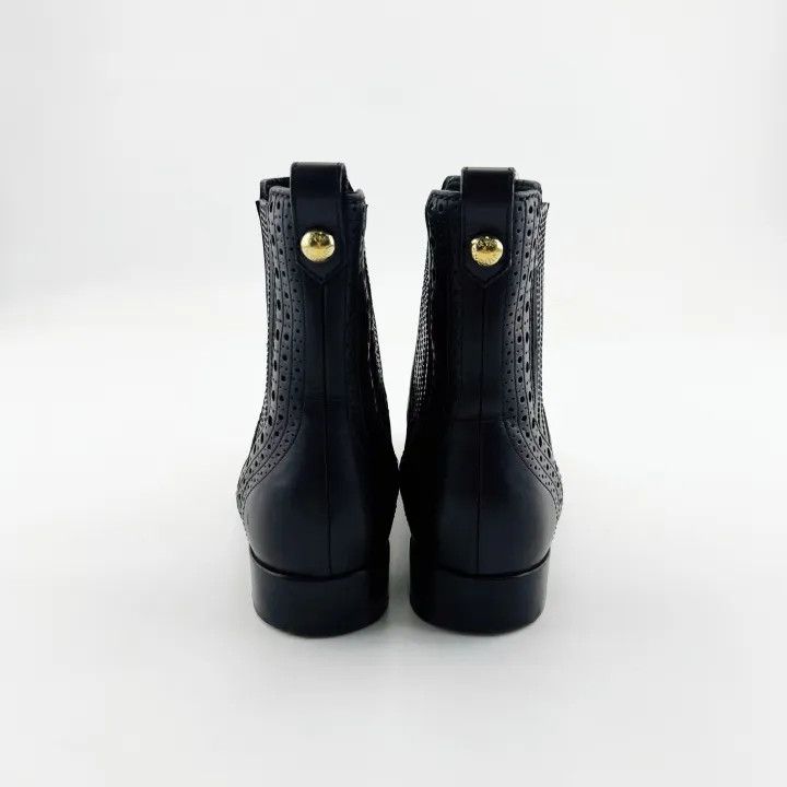 Louis Vuitton Louis Vuitton Black Baroque Ankle Boots for Women 0079 Size US 6 / IT 36 - 3 Thumbnail