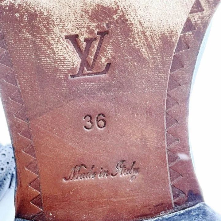 Louis Vuitton Louis Vuitton Black Baroque Ankle Boots for Women 0079 Size US 6 / IT 36 - 5 Thumbnail