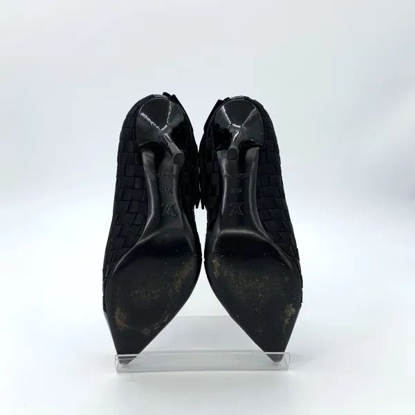 Louis Vuitton Louis Vuitton Black Leather High Heeled Sandals 0079 Size US 6 / IT 36 - 4 Thumbnail