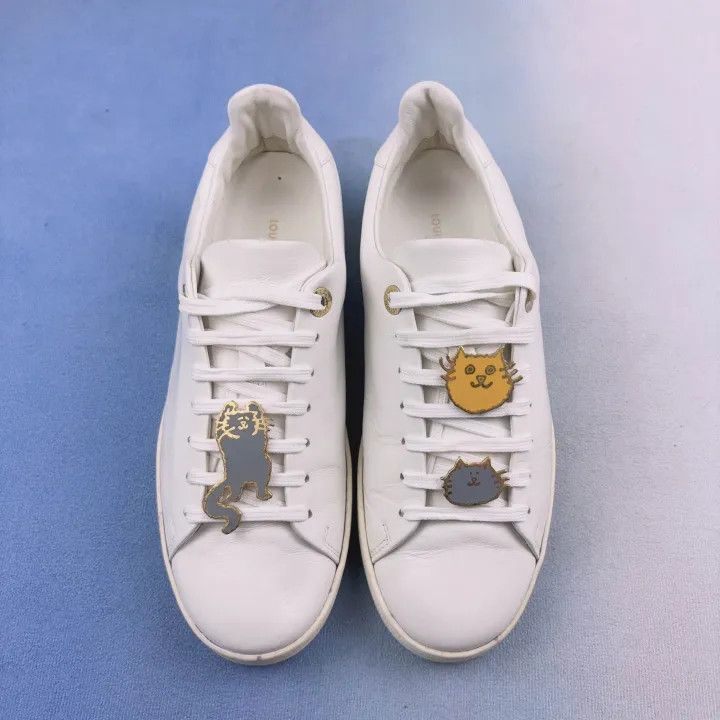 Louis Vuitton Louis Vuitton Frontrow Cat Illustration Fashion Sneakers 0079 Size US 6 / IT 36 - 2 Thumbnail