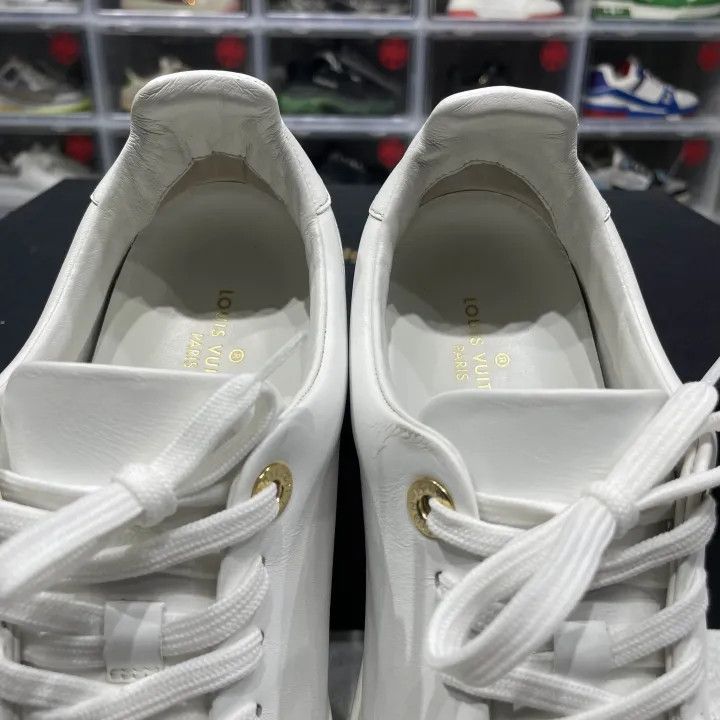 Louis Vuitton Louis Vuitton White Leather Fashion Sneakers 0079 Size US 7 / IT 37 - 10 Thumbnail