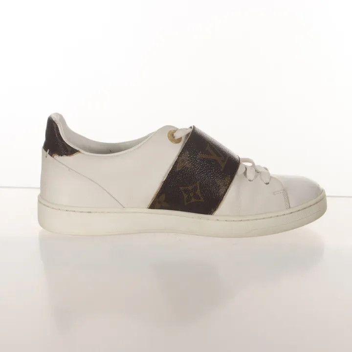 Louis Vuitton Louis Vuitton White Brown Frontrow Sneakers 0079 Size US 6 / IT 36 - 5 Thumbnail