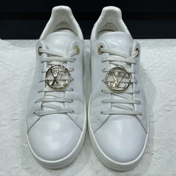 Louis Vuitton Louis Vuitton Frontrow White Leather Fashion Sneakers 0079 Size US 6 / IT 36 - 2 Thumbnail