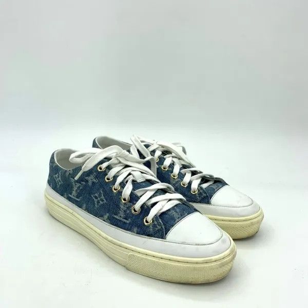 Louis Vuitton Louis Vuitton Stellar Casual Shoes in Denim Blue 0079 Size US 6 / IT 36 - 2 Thumbnail