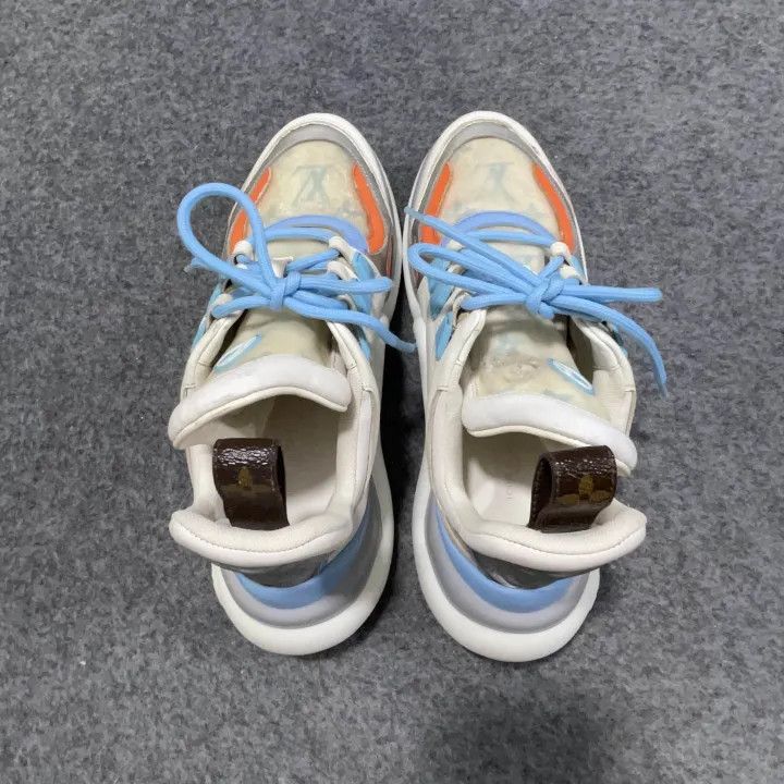 Louis Vuitton Louis Vuitton Archlight Blue and White Sneakers 0079 Size US 6 / IT 36 - 12 Thumbnail