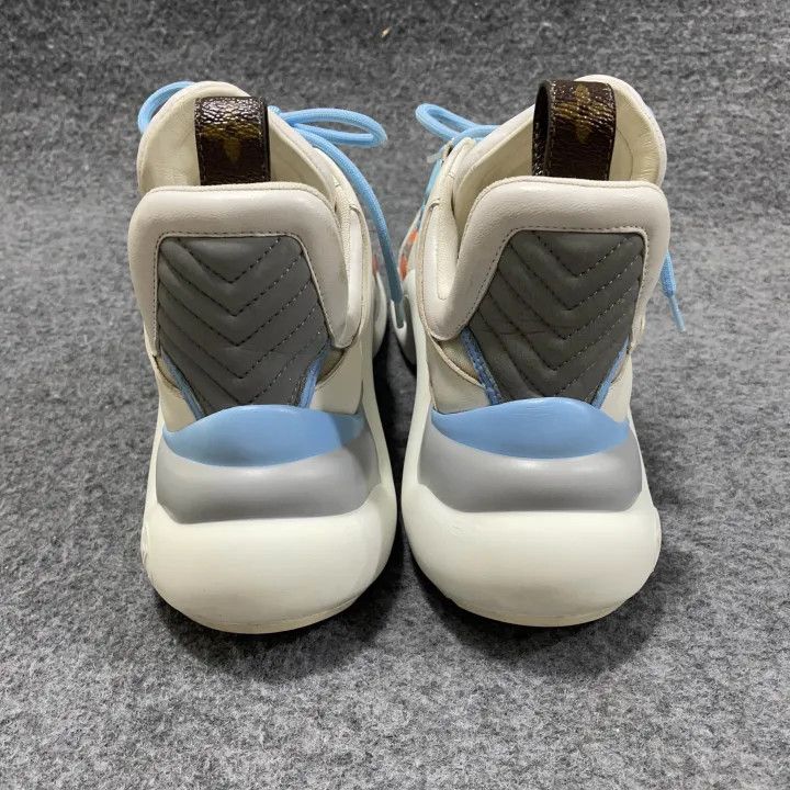 Louis Vuitton Louis Vuitton Archlight Blue and White Sneakers 0079 Size US 6 / IT 36 - 3 Thumbnail
