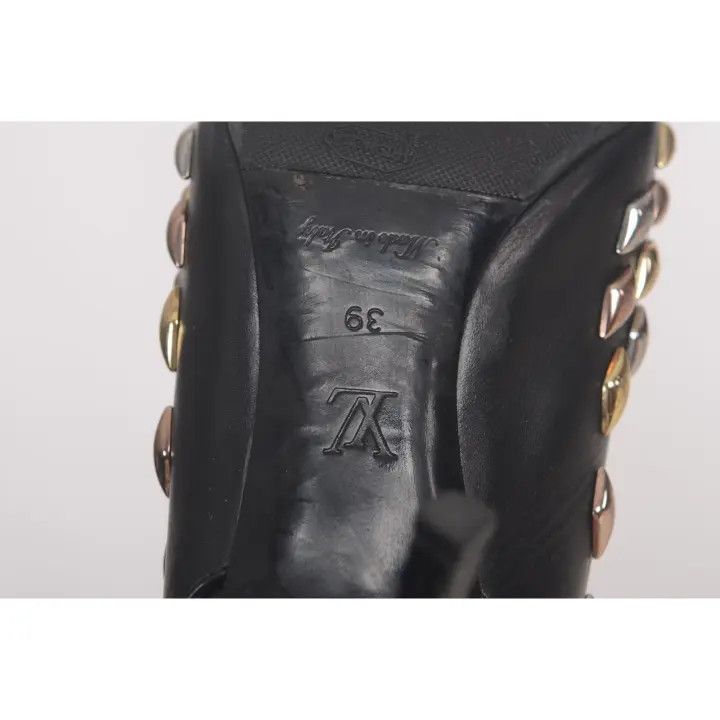 Louis Vuitton Louis Vuitton Black Pointed Toe Heels with Diamond Design 0079 Size US 8 / IT 38 - 12 Thumbnail