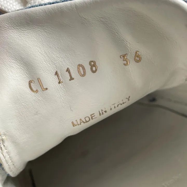 Louis Vuitton Louis Vuitton Denim Blue Fashion Sneakers for Women 0079 Size US 6 / IT 36 - 5 Thumbnail