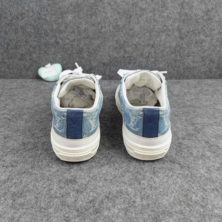 Louis Vuitton Louis Vuitton Stellar Denim Casual Sneakers 0079 Size US 5 / IT 35 - 3 Thumbnail