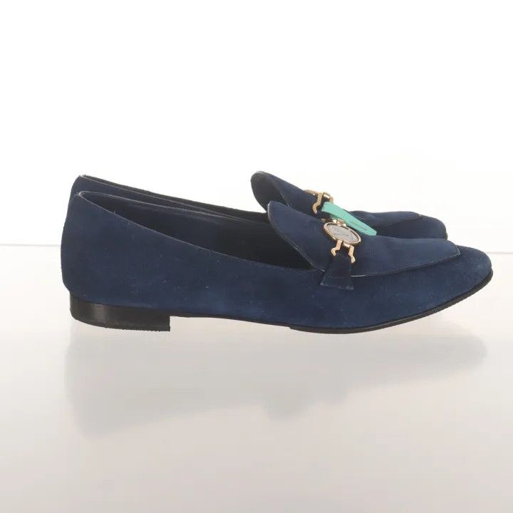 Louis Vuitton Louis Vuitton Blue Suede Casual Shoes for Women 0079 Size US 6 / IT 36 - 6 Thumbnail