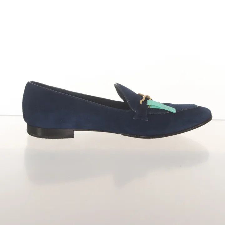 Louis Vuitton Louis Vuitton Blue Suede Casual Shoes for Women 0079 Size US 6 / IT 36 - 7 Thumbnail