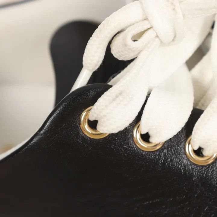 Louis Vuitton Louis Vuitton Black Low-Top Sneakers for Women 0079 Size US 7 / IT 37 - 8 Thumbnail