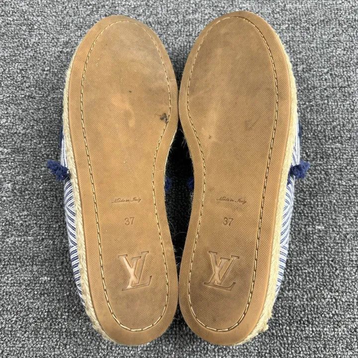 Louis Vuitton Louis Vuitton Blue Fisherman Espadrilles 0079 Size US 7 / IT 37 - 4 Thumbnail