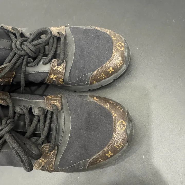 Louis Vuitton Louis Vuitton Aftergame Monogram Black Casual Sneakers 0079 Size US 6 / IT 36 - 7 Thumbnail