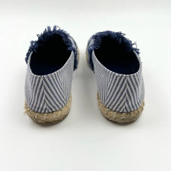 Louis Vuitton Louis Vuitton Blue Canvas Slip-On Fisherman Shoes 0079 Size US 6 / IT 36 - 3 Thumbnail