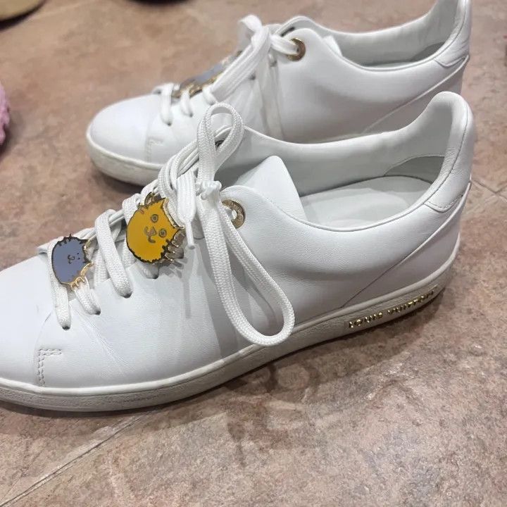 Louis Vuitton Louis Vuitton Cat Illustration White Sneakers 0079 Size US 6 / IT 36 - 5 Thumbnail