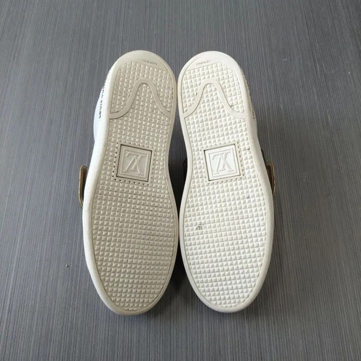 Louis Vuitton Louis Vuitton White and Brown Frontrow Sneakers 0079 Size US 6 / IT 36 - 4 Thumbnail