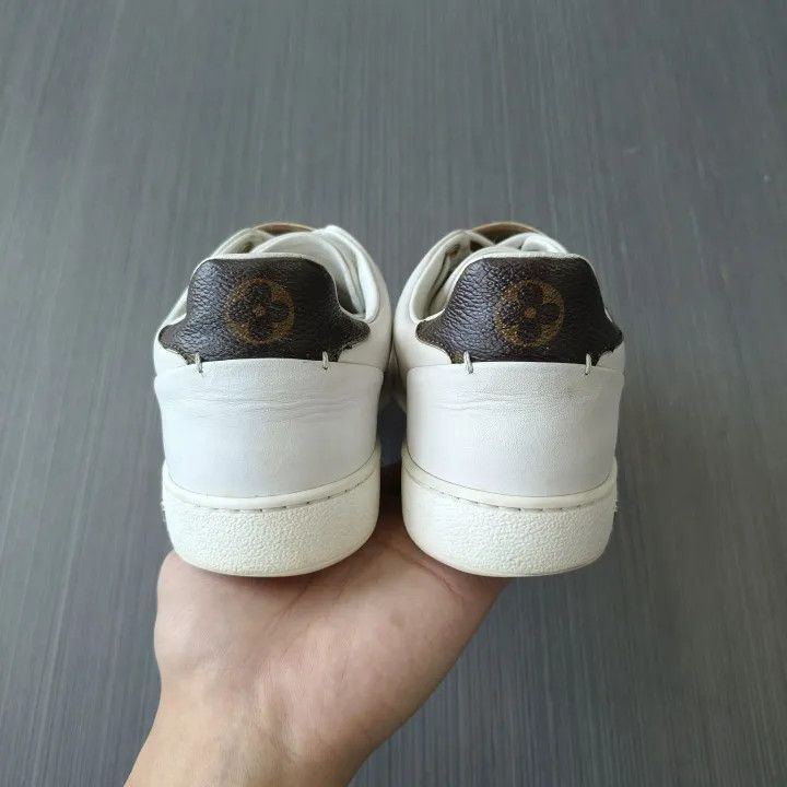 Louis Vuitton Louis Vuitton White and Brown Frontrow Sneakers 0079 Size US 6 / IT 36 - 3 Thumbnail
