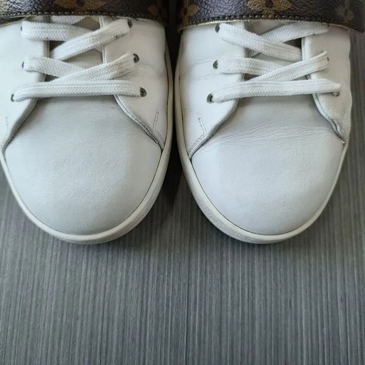 Louis Vuitton Louis Vuitton White and Brown Frontrow Sneakers 0079 Size US 6 / IT 36 - 6 Thumbnail