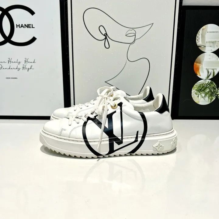 Louis Vuitton Louis Vuitton Time Out Stylish Low-Top Sneakers 0079 Size US 6 / IT 36 - 3 Thumbnail