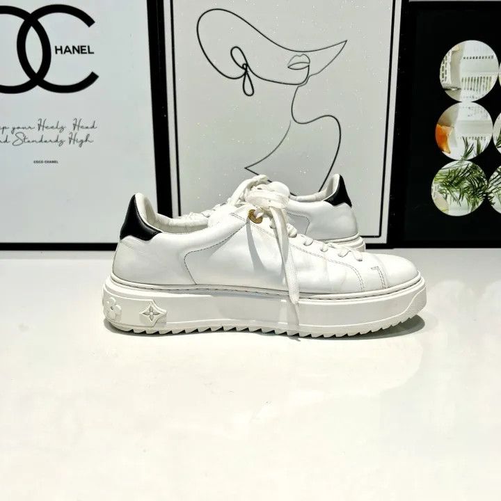 Louis Vuitton Louis Vuitton Time Out Stylish Low-Top Sneakers 0079 Size US 6 / IT 36 - 4 Thumbnail