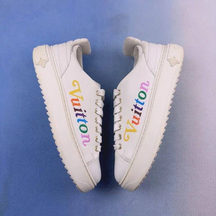 Louis Vuitton Louis Vuitton Rainbow Print Low-Top Sneakers 0079 Size US 6 / IT 36 - 6 Thumbnail