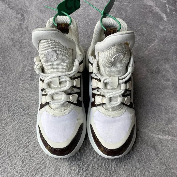 Louis Vuitton Louis Vuitton Archlight White Low-Top Sneakers 0079 Size US 6 / IT 36 - 2 Thumbnail
