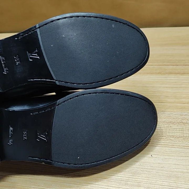 Louis Vuitton Louis Vuitton Simple Black Casual Loafers 0079 Size US 8 / IT 38 - 7 Thumbnail