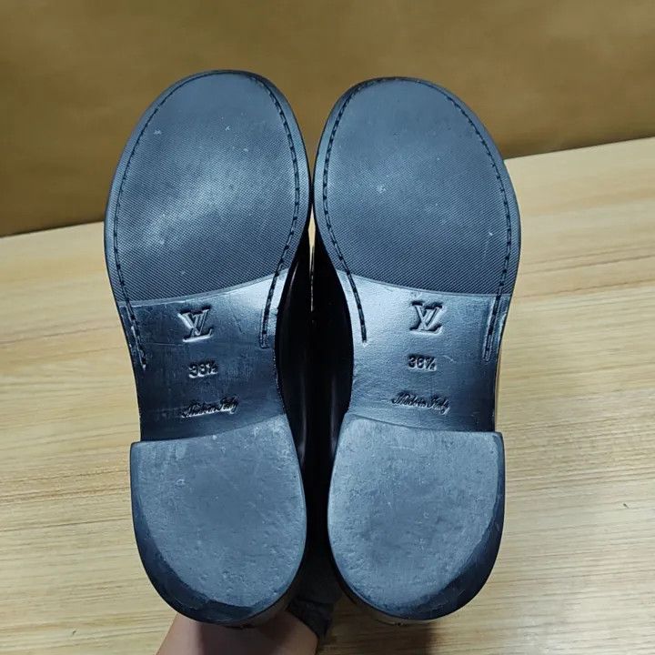 Louis Vuitton Louis Vuitton Simple Black Casual Loafers 0079 Size US 8 / IT 38 - 4 Thumbnail
