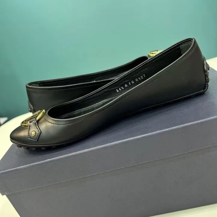 Louis Vuitton Louis Vuitton Classic Black Leather Loafers 0079 Size US 6 / IT 36 - 7 Thumbnail