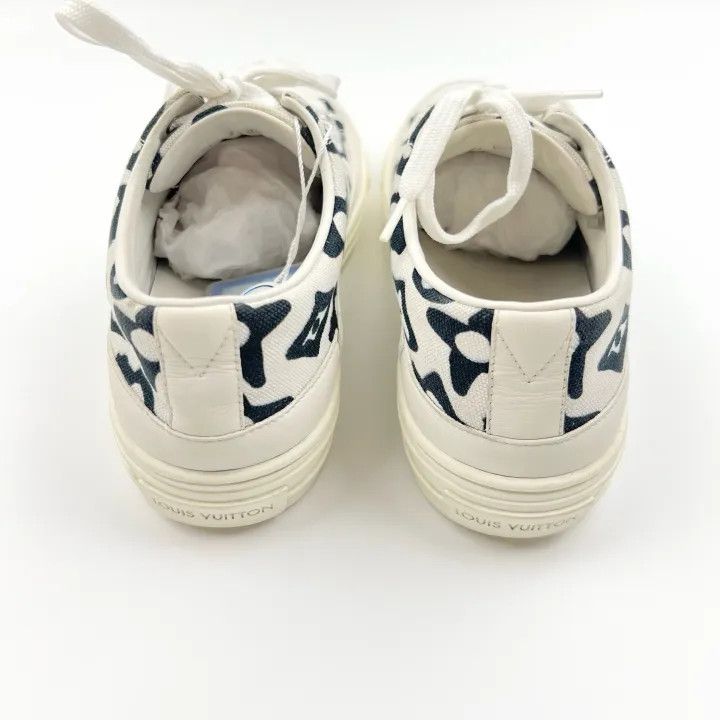 Louis Vuitton Stellar Black and White Casual Sneakers 0079 Low Top Sneakers
