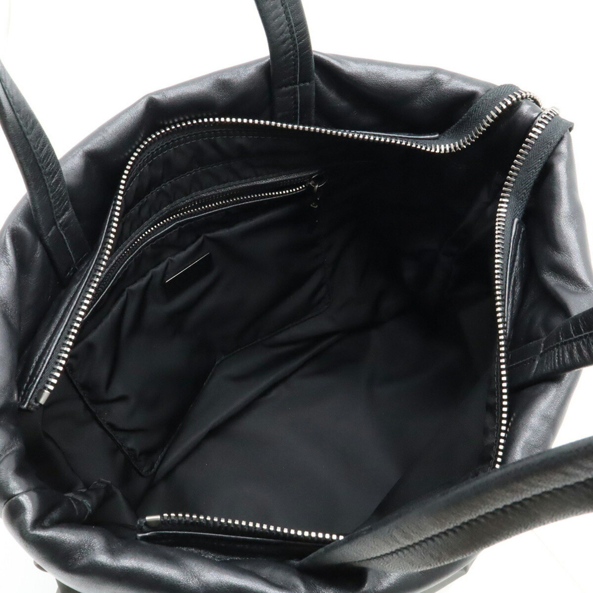 Prada Prada Tote Bag Shoulder Nylon Nappa Leather Bicolor NERO Black Grey Purchased at Duty Free Shop 1BG047 Size ONE SIZE - 7 Thumbnail