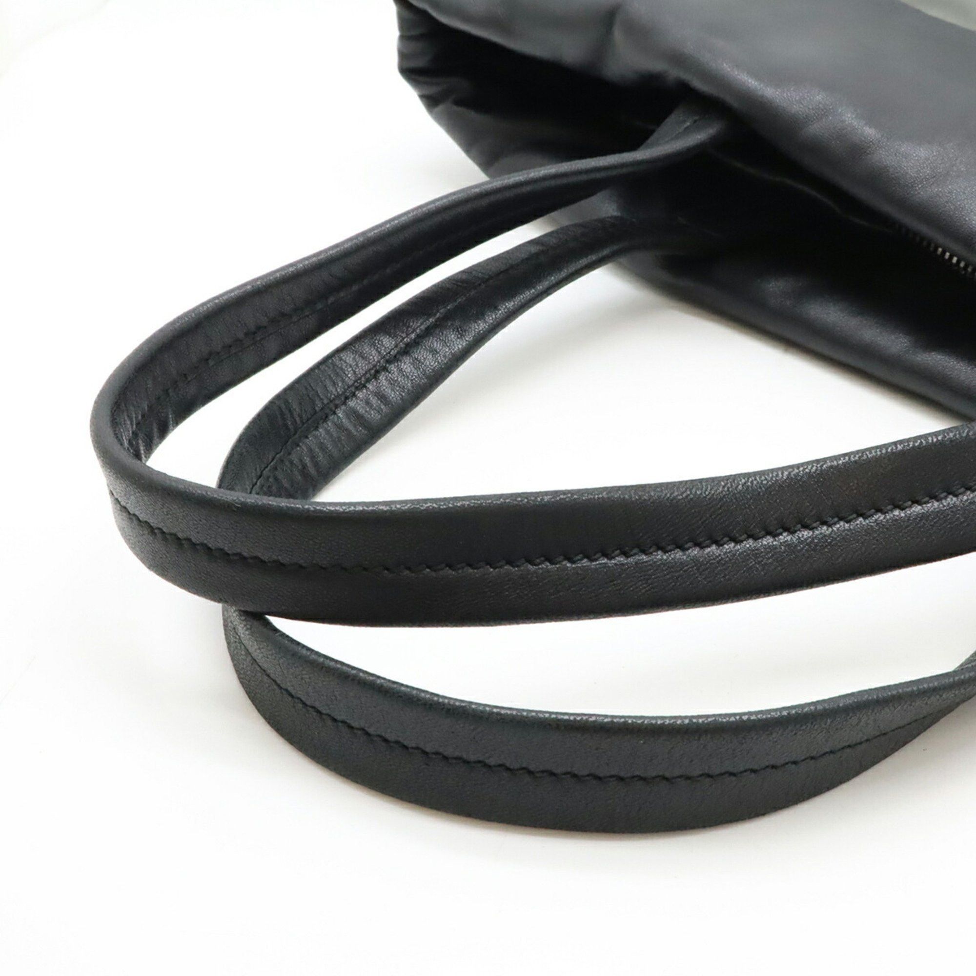 Prada Prada Tote Bag Shoulder Nylon Nappa Leather Bicolor NERO Black Grey Purchased at Duty Free Shop 1BG047 Size ONE SIZE - 5 Thumbnail