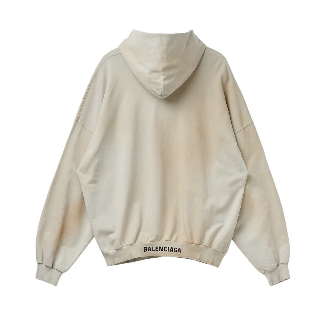 Balenciaga hoodie oversized off-white Size XS / US 0-2 / IT 36-38 - 2 Thumbnail