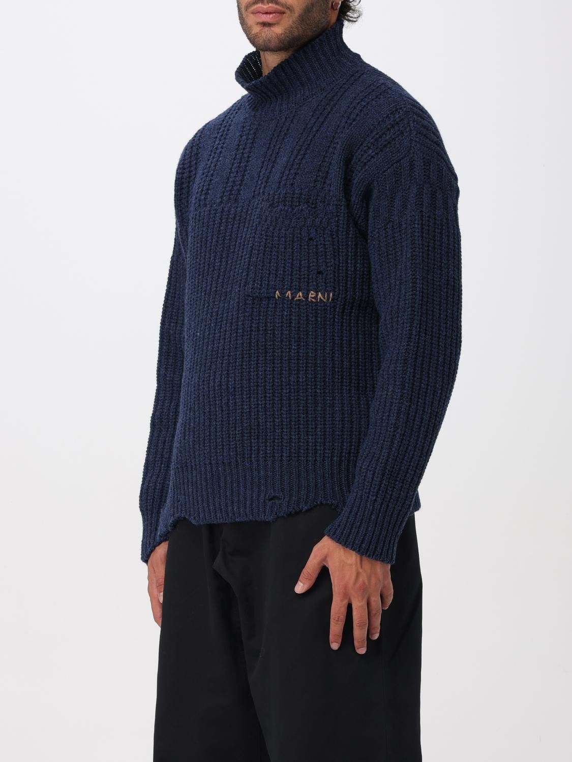 Marni Marni Sweater Men Blue Size US L / EU 52-54 / 3 - 4 Thumbnail