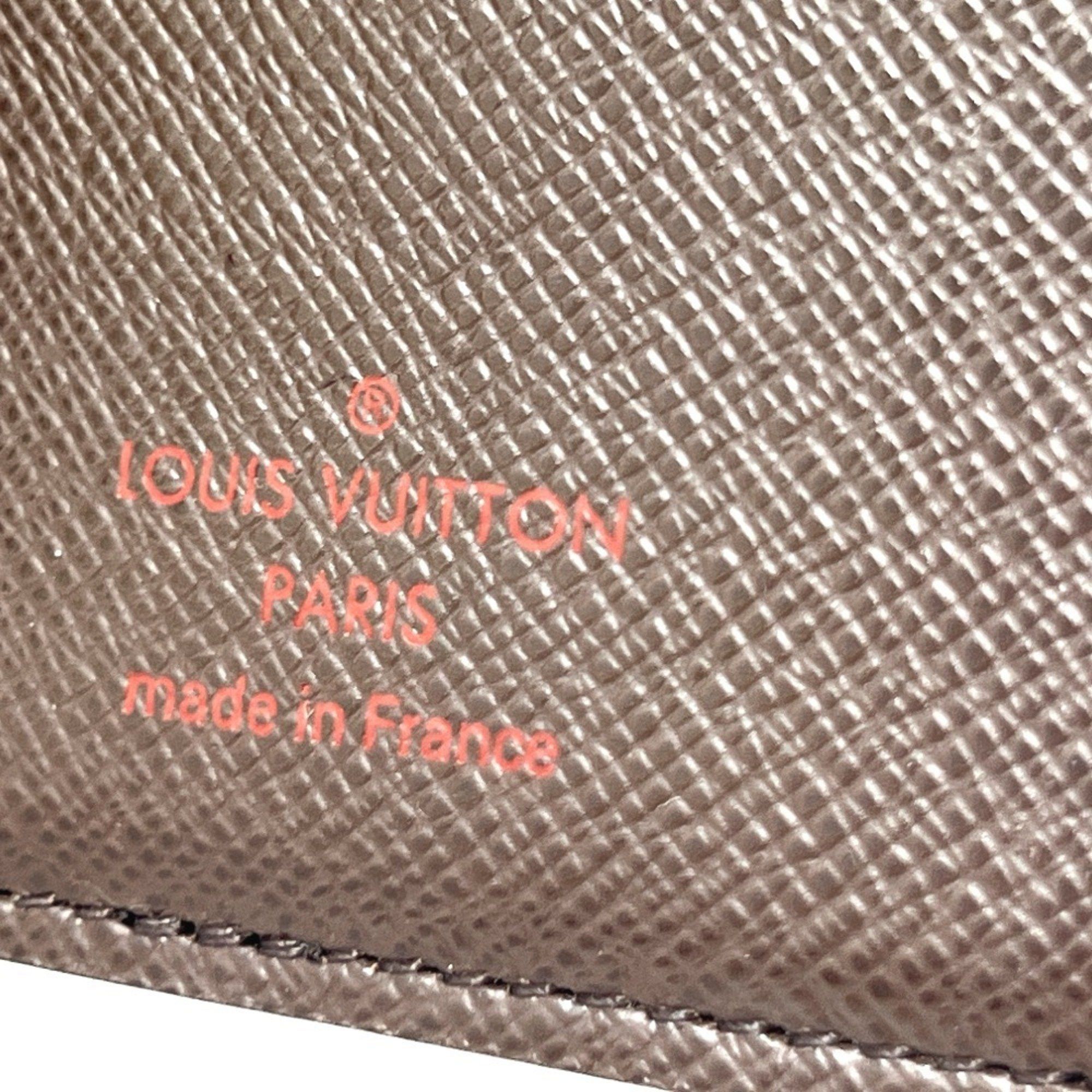 Louis Vuitton LOUIS VUITTON M60502 Organizer de Poche Business Card Holder IC Case Holder/Card Damier Canvas Women's Ebene Brown Size ONE SIZE - 8 Thumbnail