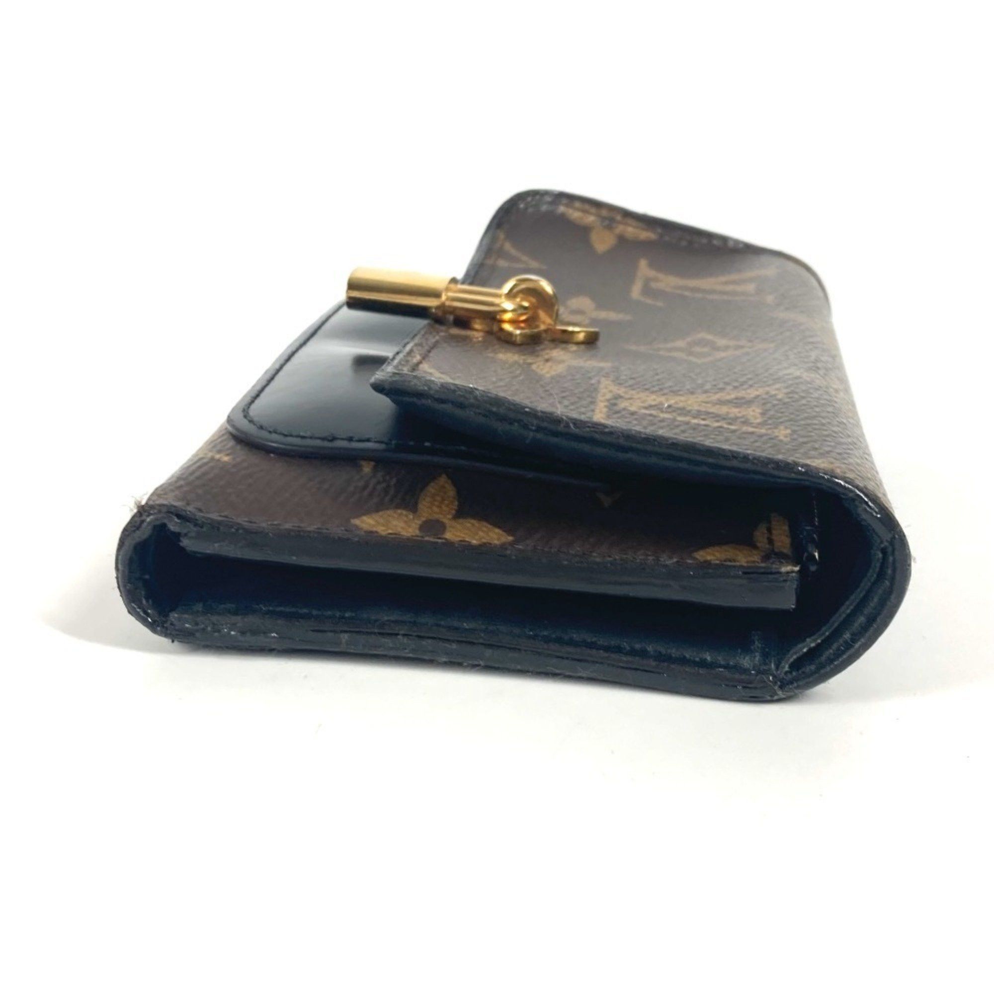 Louis Vuitton LOUIS VUITTON M62578 Monogram Portefeuille Flower Compact Wallet Tri-fold Canvas Women's Brown Size ONE SIZE - 5 Thumbnail