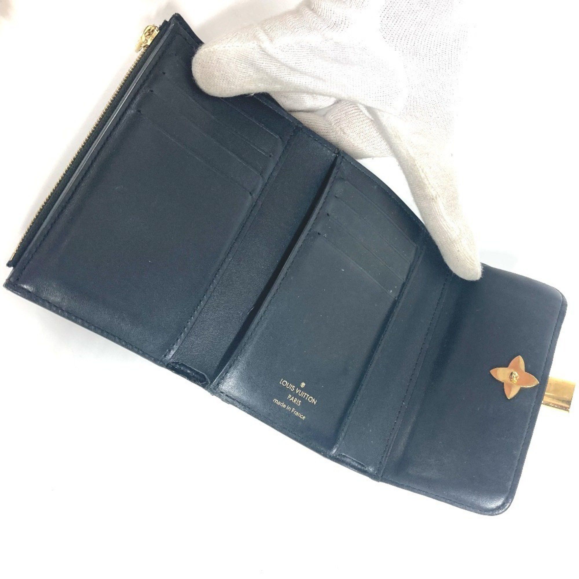 Louis Vuitton LOUIS VUITTON M62578 Monogram Portefeuille Flower Compact Wallet Tri-fold Canvas Women's Brown Size ONE SIZE - 11 Thumbnail
