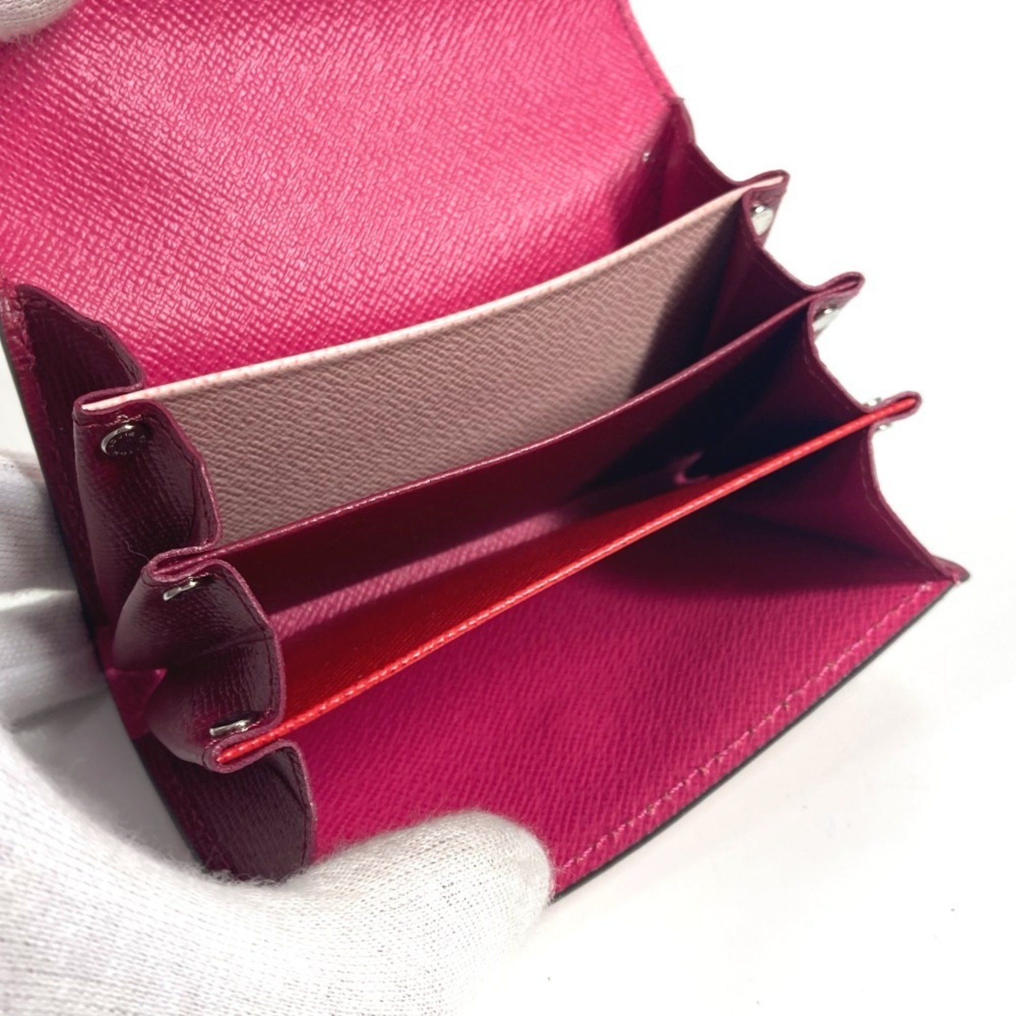 Louis Vuitton LOUIS VUITTON M62255 Epi Multi-Cult Sarah Business Card Holder Pass Case Wallet/Coin Wallet Coin Purse Holder/Card Leather Women's Pink Size ONE SIZE - 9 Thumbnail