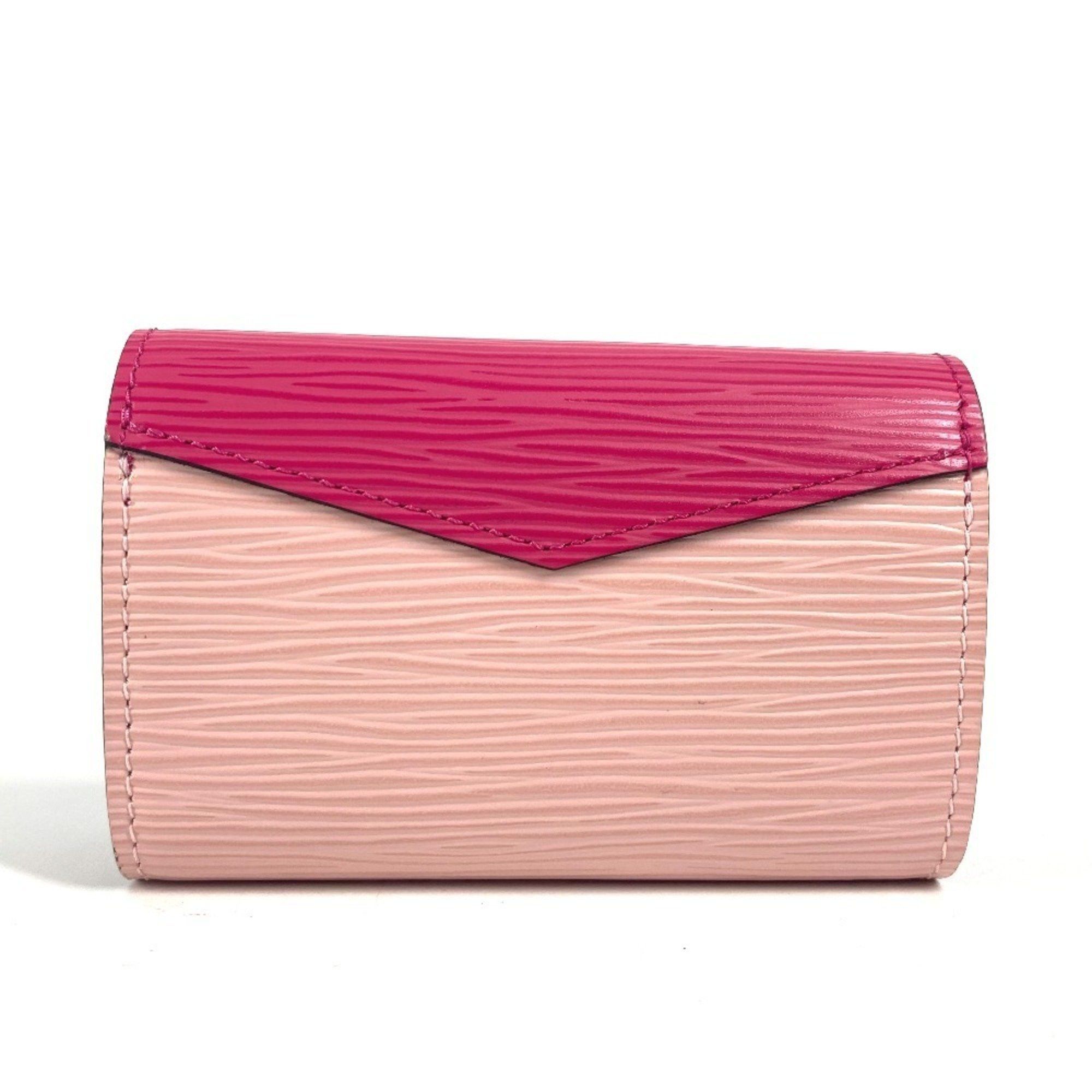 Louis Vuitton LOUIS VUITTON M62255 Epi Multi-Cult Sarah Business Card Holder Pass Case Wallet/Coin Wallet Coin Purse Holder/Card Leather Women's Pink Size ONE SIZE - 2 Thumbnail