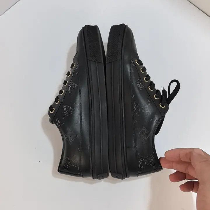 Louis Vuitton Louis Vuitton Stellar Black Casual Sneakers for Women 0079 Size US 5 / IT 35 - 4 Thumbnail